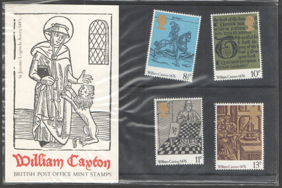 (image for) 1976 William Caxton Royal Mail Presentation Pack 83 - Click Image to Close
